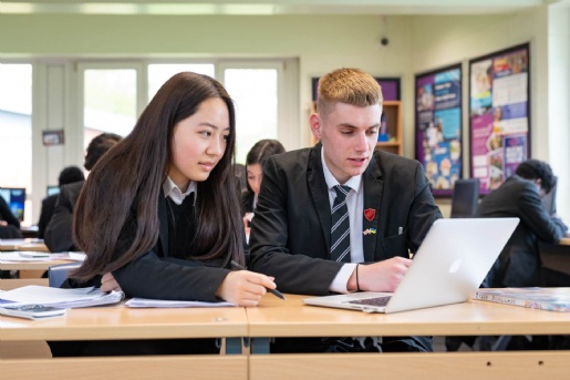 Bishop Douglass Catholic School A Level and BTEC students at